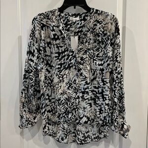 Parker Abstract Blouse - New with tags